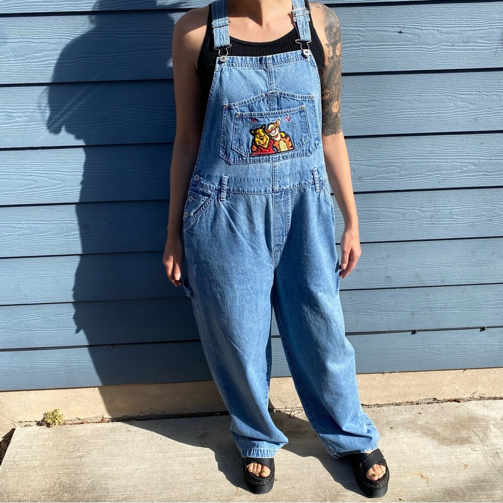 Vintage 90s Disney Pooh Tigger Overalls